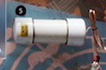 Image of a white pvc pipe bomb similar to the devices contructed by militia members.