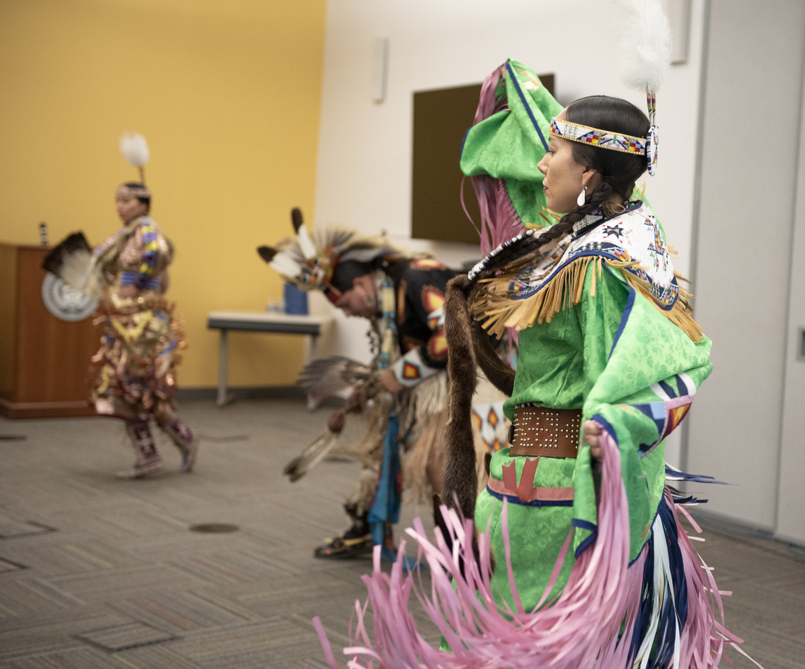 The Piscataway Indian Nation Singers and Dancers at ATF's 2020 Native American Heritage Month celebration