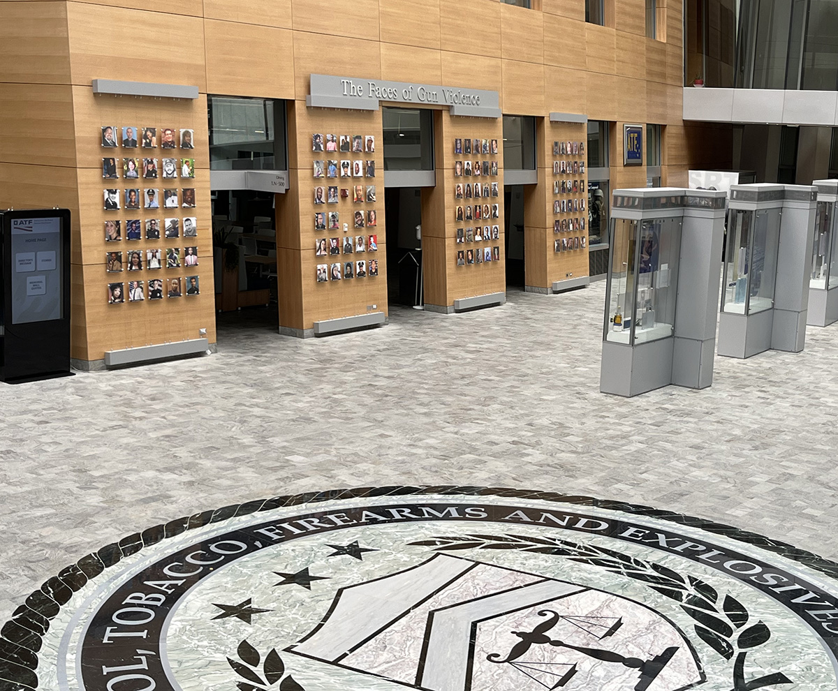 The Faces of Gun Violence exhibit at ATF Headquarters