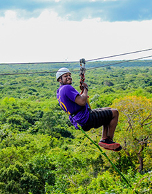 Brandon ziplining